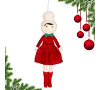 Penlimly Pendentifs de de Noël - Ornements de Jouets Suspendus en Peluche pour Arbre de Noël,Fournitures pour Fêtes pour Couronne Intérieur Extérieur Table Étagère Fenêtre Portes Entrée