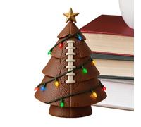 Penlimly Sapin De Noël De Bureau | Accessoires De Scène LED Lumineux | Décoration De Bureau Thème Football Sapin De Noël | pour Table de Nuit Chambre Salon Balcon Table à Manger Salle de Sport Stade