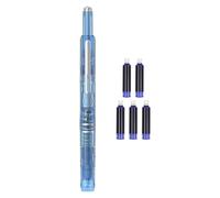 Penlimly Stylo Plume | Stylo Plume de Bureau avec 5 Cartouches d'Encre - Pointe Fine 0.38mm Idéal pour Prise de Notes Rédaction Croquis Calligraphie Fournitures de Bureau