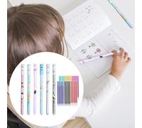 Penlimly Stylos Effaçables,Stylos à Bille | Outils d'Écriture Motif Chat 0.5mm pour Étudiants Écoliers Journalistes Organisateurs