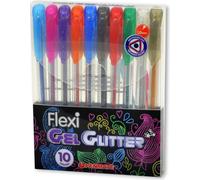 Penmate flexi gel gel glitter pen 10 colors