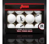 Penn Balles de ping-Pong Blanches 40 mm 1 étoile ; boîte de 36 balles de Tennis de Table Officielles Taille Tournoi