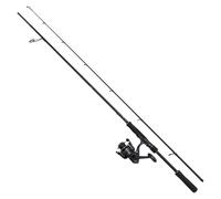 PENN Wrath II Labrax Spinning Combo, Canne à pêche et Moulinet Combo, Pêche en mer, Bar avec leurres métalliques, dures ou Souples, Noir