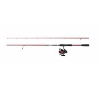 PENN Fierce IV Labrax Combo, Canne et Moulinet Parfaitement Assortis pour la pêche au Bar, roulements à Billes en Acier Inoxydable 4 + 1, Blanc en Carbone léger mais Sensible.