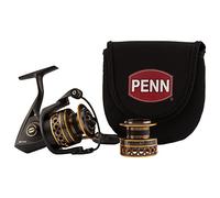 PENN Kit de Moulinet de Combat, Taille 3000, Comprend Un Couvercle de Moulinet et Une Bobine de Rechange en Aluminium anodisé, Position de la poignée Droite/Gauche, système de Frein Avant HT-100