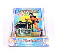 Penn-Plax Action-Air Décoration avec Coffre au trésor Mobile, Plongeur Flottant et Action à Bulles - Fournit Une aération pour Votre réservoir - La Couleur Peut Varier - Taille S