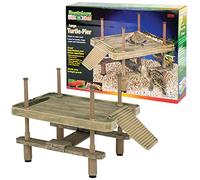 Penn Plax Grande tortue Pier pour une utilisation dans et hors de l'eau plate-forme pour ponton Petite reptiles (16 x 11 pouces)