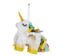 PENN-PLAX Pinata licorne avec matériau naturel de nidification - Sans danger pour les oiseaux de petite et moyenne taille - Colorée et amusante pour n'importe quelle cage - Mini