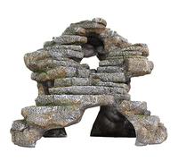 Penn-Plax Reptology - Rebord de schiste et cachette en Grotte - Résine décorative pour Aquariums et terrariums - Idéal pour Les Reptiles, Les Amphibiens et Les Poissons - Taille XL