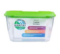 Penn-Plax Small World Habitat - Réservoir Portable en Plastique Transparent et Transparent - Excellent pour Les Petites créatures et créatures - Facile à Nettoyer et à Manipuler - 3,8 l
