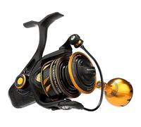 Penn Slammer IV Moulinet Spinning pêche en mer, Robuste et résistant, pêche au leurre, Bar, lieus, Thon, carangue, pêche Exotique Or/Noir