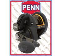 PENN Squall II Moulinet de pêche à Levier Taille 60 Corps et plaques latérales en Graphite Engrenages Principaux et pignons en Acier Inoxydable Puissant Penn Dura-Drag