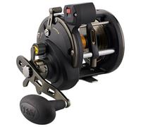 PENN Squall II Level Wind Fishing Reel, moulinets conventionnels, Eau salée, pêche au Large, Unisexe, Noir et Or, 30 Long Cast, Star Drag