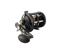 PENN Squall II Level Wind Fishing Reel, moulinets conventionnels, Eau salée, pêche au Large, Unisexe, Or Noir, 20, Frein en étoile