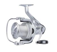 PENN Surfblaster IV Moulinet Surf Longue Distance | Argent | 8000 | 4,3:1 | Surf longue distance | Frein étanche progressif | Enroulement précis | Résistant à l’eau salée | Pêche exigeante du bord