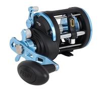Penn Warfare™ II Level Wind Moulinet | Moulinet pour la pêche des prédateurs en mer | Pêche à la traîne, au Lancer et de Fond | Bobine à Niveau Constant | Rapport de Vitesse 5,1:1 | 1500 | Gaucher