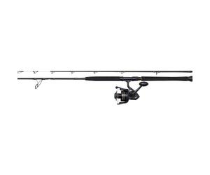 PENN Wrath II Boat Spinning Combo, Canne à pêche et Moulinet combinés, pêche en mer, Canne à pêche Parfaite pour Attraper Une Large Gamme d'espèces d'eau salée, Noir