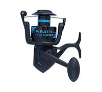 PENN Wrath Spinning Moulinet de pêche côtière/côtière, traînée Avant en Feutre d'huile, Max de 9 kg, fabriqué avec Un Corps en Graphite léger et résistant à la Corrosion, Noir/Bleu