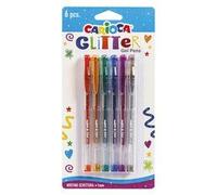 Carioca Stylos Gel Pailletés, Adapté aux Surfaces de Papier Foncées, 6 Pièces