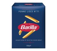 Barilla Penne Lisse N.71 – Pâtes de semoule de blé dur italien – 4 x 500 g
