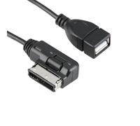Pennle Adaptateur de Câble AUX Audio USB AMI MDI MMI, Adaptateur de Câble MP3 Compatible Interface de Musique Au^di A3 A4L A5 A6L A8 Q5 Q7 R8 TT Interface Multimédia/Musique, 30 cm