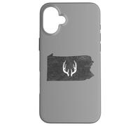 Pennsylvania PA Deer Hunting Shed Antlers Design Coque pour iPhone 16 Plus
