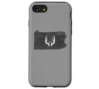 Pennsylvania PA Deer Hunting Shed Antlers Design Coque pour iPhone SE (2020) / 7/8