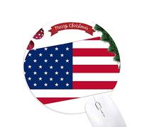 pennsylvanie america carte étoiles zig zag drapeau tapis de souris en caoutchouc de sapin de noël