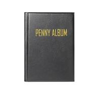Penny Album - Pressed Penny Book Hold | Porte-stockage De L'organisateur Monétaire | Afficher Le Quartier De Collecte De Souvenirs | 108 COIN DOLLAR Bill Kids Stamp Campe Currency Home | Classeur De C
