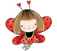 Penny Black 4119J Tampon en caoutchouc monté sur bois Antennes d'amour