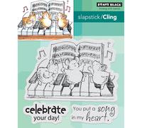 Penny Black Celebration Song Tampon en caoutchouc non mont (40-534)