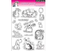 Penny Black Tampons Transparents en Caoutchouc Feuilles de Dimensions 12,7 cm x 19,1 cm - Critter Party