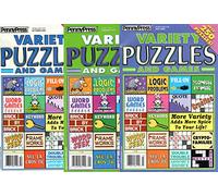 Penny Press Variety Puzzles and Games - Lot of 3 (Picked At Random)