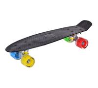 Pennyboard ENERO 56cm avec roues LED, BLACK RAINBOW