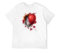 Pennywise T-Shirt, Dancing Clown It Horror Character Horror Gift Top T-Shirt White3XL