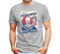 Pennywise The Dancing Clown Stephen Kings It T-shirt pour homme Gris, gris, 3XL