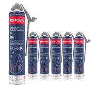 PENOSIL Mousse pistolet B2 110, mousse de montage PU avec applicateur EasyGun et raccord pistolet, pour joints étroits et profonds, B2 selon DIN 4102-1, mousse de construction 1K, 750 ml (6 x 750 ml)