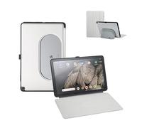 Penoval Google Pixel Tablet Case 11 inch (2023), Silicone Cover Case, Adjustable Viewing Angle, Easy Carry-on, Protective Cover Compatible with Charging Speaker Dock (Grey)