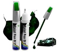 Penriter 2pcs Stylo Retouche Peinture Voiture Vert Foncé 24ML, 2-In-1 Peinture Voiture Carrosserie, Stylo Anti Rayure Voiture, Stylo Réparation des Rayures Auto De Peinture,Stylo Efface Rayure Voiture