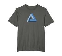 Penrose Tribar, illusion, optique, triangle impossible, math T-Shirt