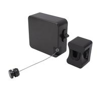 PenRux Corde à Linge Rétractable, 6 M, Robuste, en Acier Inoxydable 304, Ligne de Séchage Amovible, Portable, Réglable, pour la Maison, Les Voyages, Le Camping (9026B Noir)