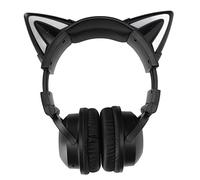 PenRux Écouteurs à Oreilles de Chat, Casque Bluetooth Supra-auriculaire, Casque de Jeu Pliable, écouteurs Bluetooth à Oreilles de Chat avec Microphone pour PC, Ordinateur, Téléphone