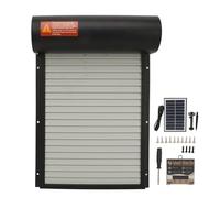 PenRux Porte de poulailler Automatique, Porte de poulailler Solaire à 2 Modes avec minuterie, Affichage LED, Ouverture Automatique programmable Le Matin et Le Soir. (Noir)