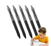 Pens Black Ink - Executive Writing Set, 5PCS Stylish 0.5mm Business Signature For Office Tasks, Medium Point Portable Student Study Pens With Pocket Clip, Stationery Item For Desks