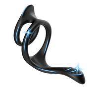 Pẹns Homme étanche Silicone Anneau pennis soft extensibles Triangle GVU1