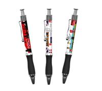 Pens Lot de 3 stylos à bille à collectionner Union Jack London Drapeau britannique UJ UK England Gift Click