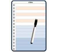 Pense Bête - Liste À Faire - To Do List - Magnétique Effaçable Pour Frigo 15x21 Cm A5 + 1 Marqueur Effaçable Magnétique, Liste À Faire Familial