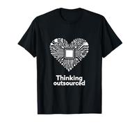 Pensée Externalisée Thinking Outsourced Coeur Tech T-Shirt