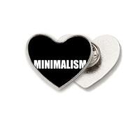 Pensée philosophique Minimalisme Coeur Broche Métal Broche Clip Amour