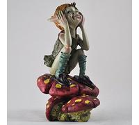 Pensée Pixie sur Champignon - Vert Jardin Home Decor Figurine cadeau fun - - Anthony Fisher